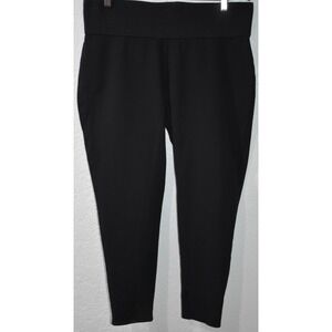 Nygård Luxe Slims Ankle Pants Women's XL (18–20) Black Pull-On Stretch Capri